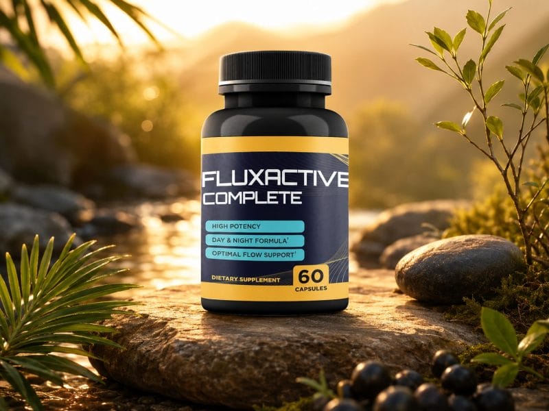 Fluxactive Complete prostate support supplement for men over 40 with natural ingredients