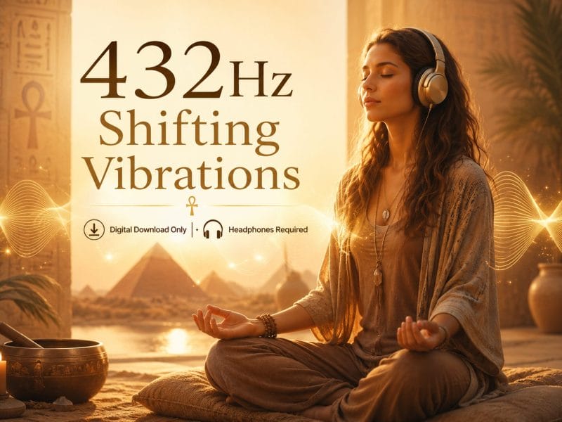 Shifting Vibrations 432Hz manifestation audio program with ancient Egyptian frequency healing and binaural beats